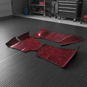 Alfombra Ceramica Piso Para Ford Cargo 1722 Hasta 2011 Roja
